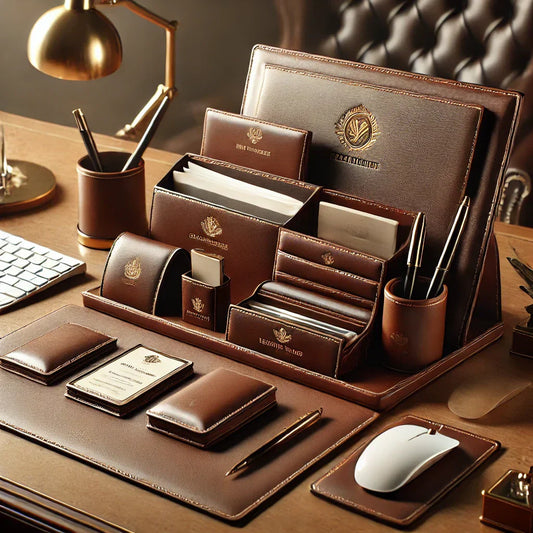 Le cadeau d’affaires parfait : les accessoires de bureau en cuir personnalisés