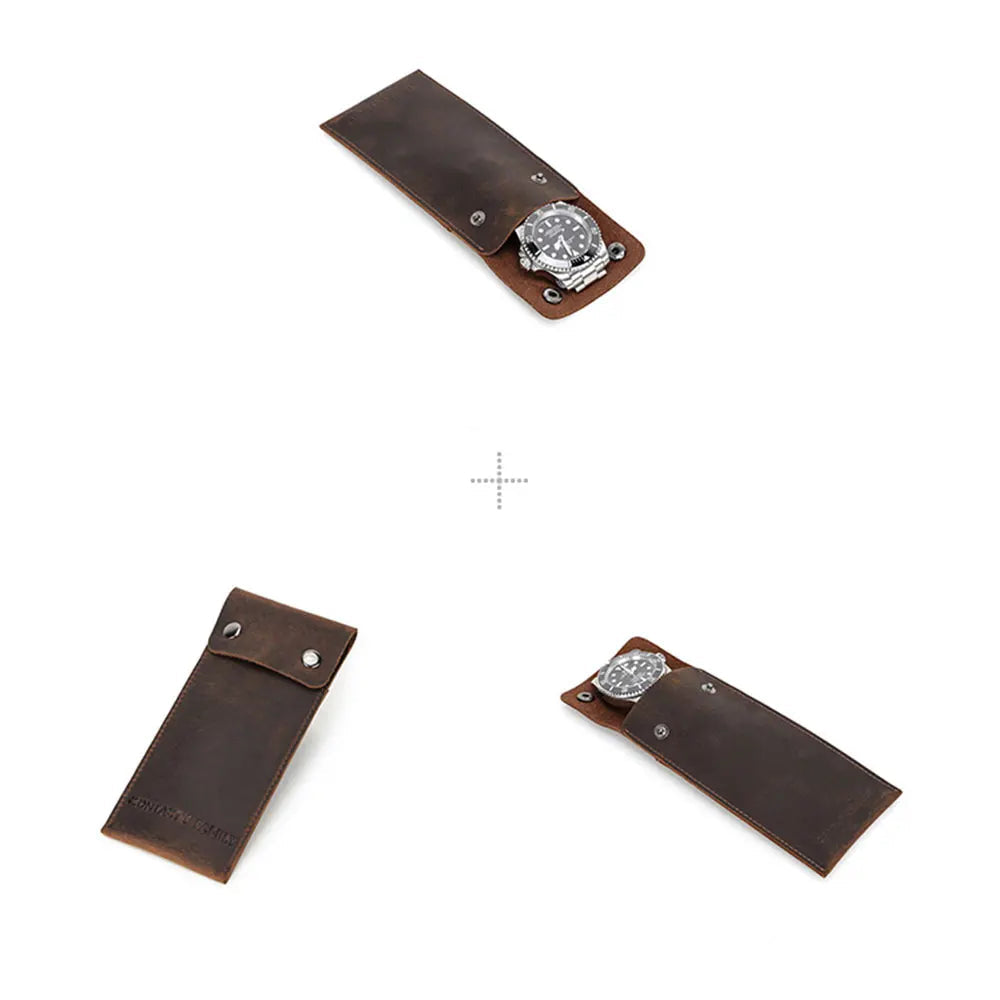 Pochette de montre en cuir – Pochette de protection portable img3