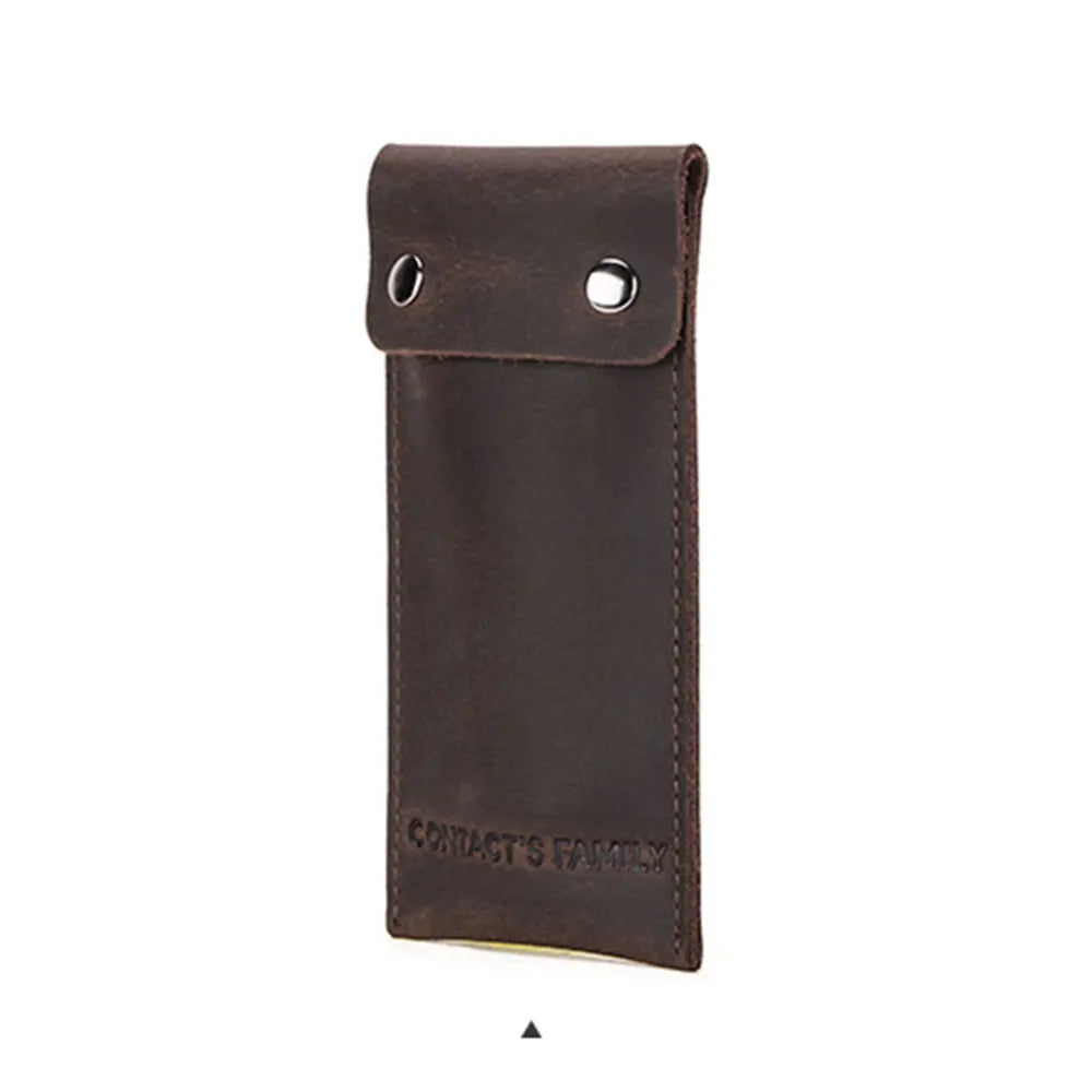 Pochette de montre en cuir personnalisable et portable