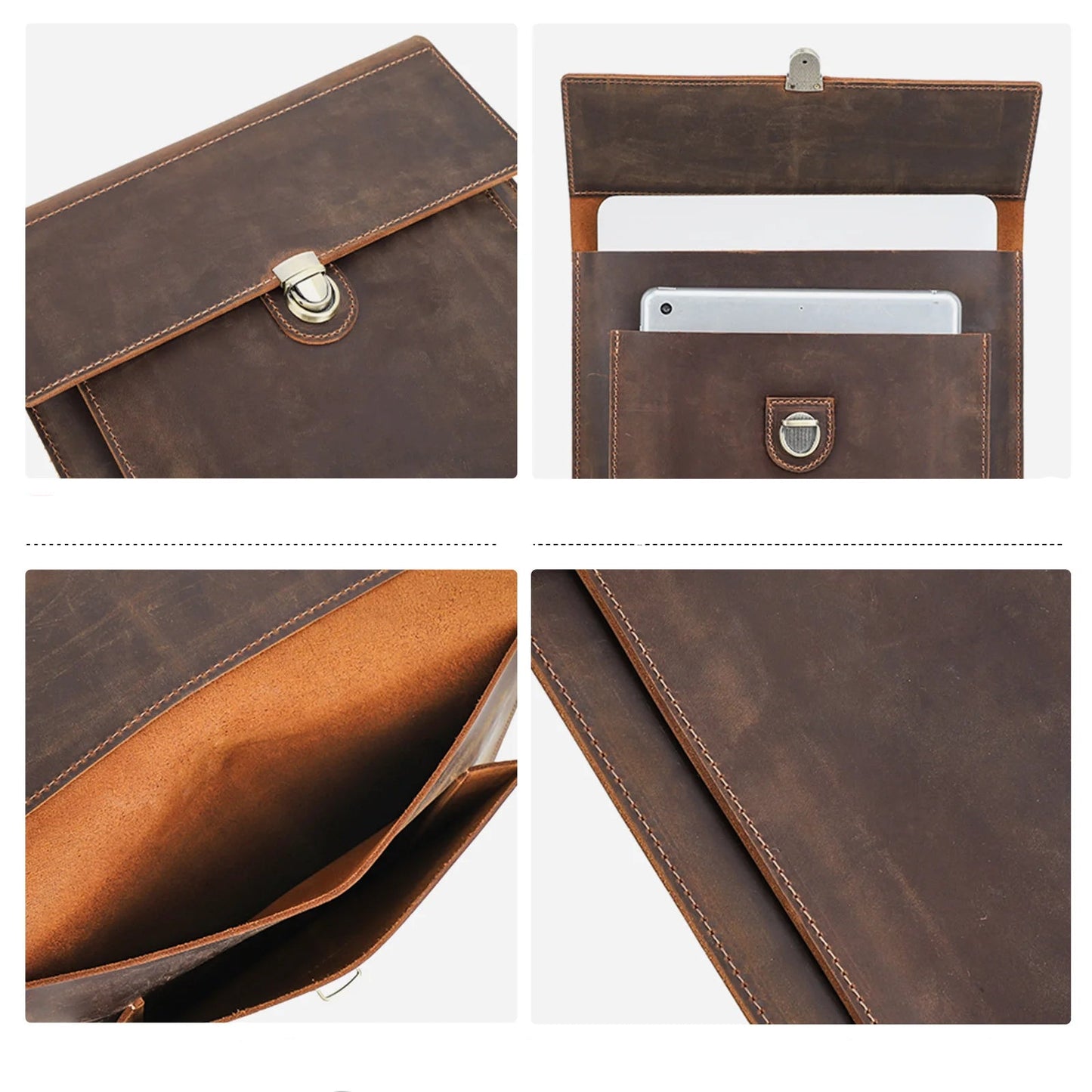 Étui en cuir personnalisable pour ordinateur portable et tablette