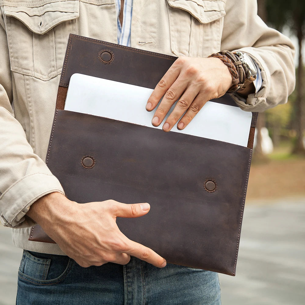 Housse en cuir MacBook