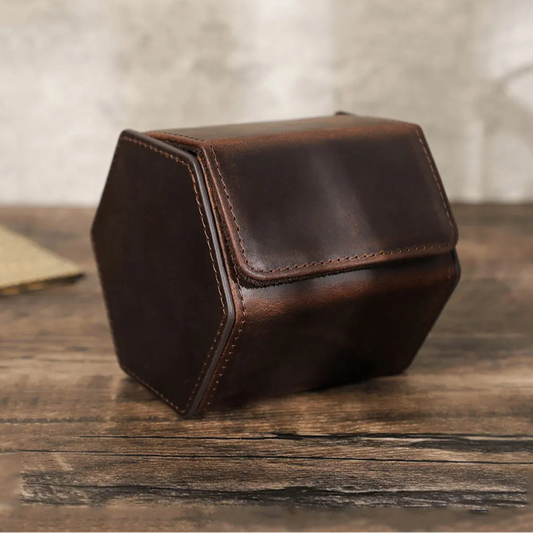 Boîte de rangement en cuir pour montre unique personnalisable