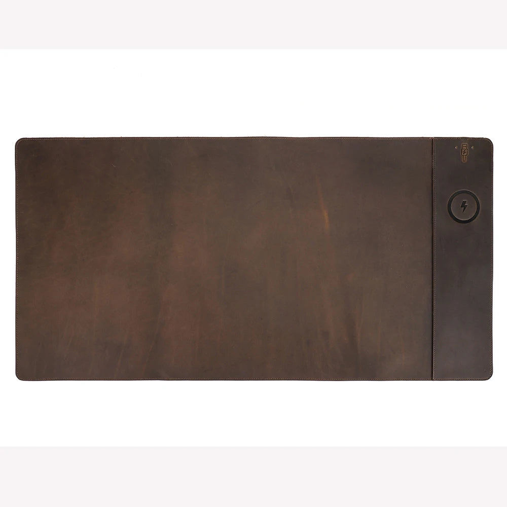 Tapis de bureau en cuir personnalisable