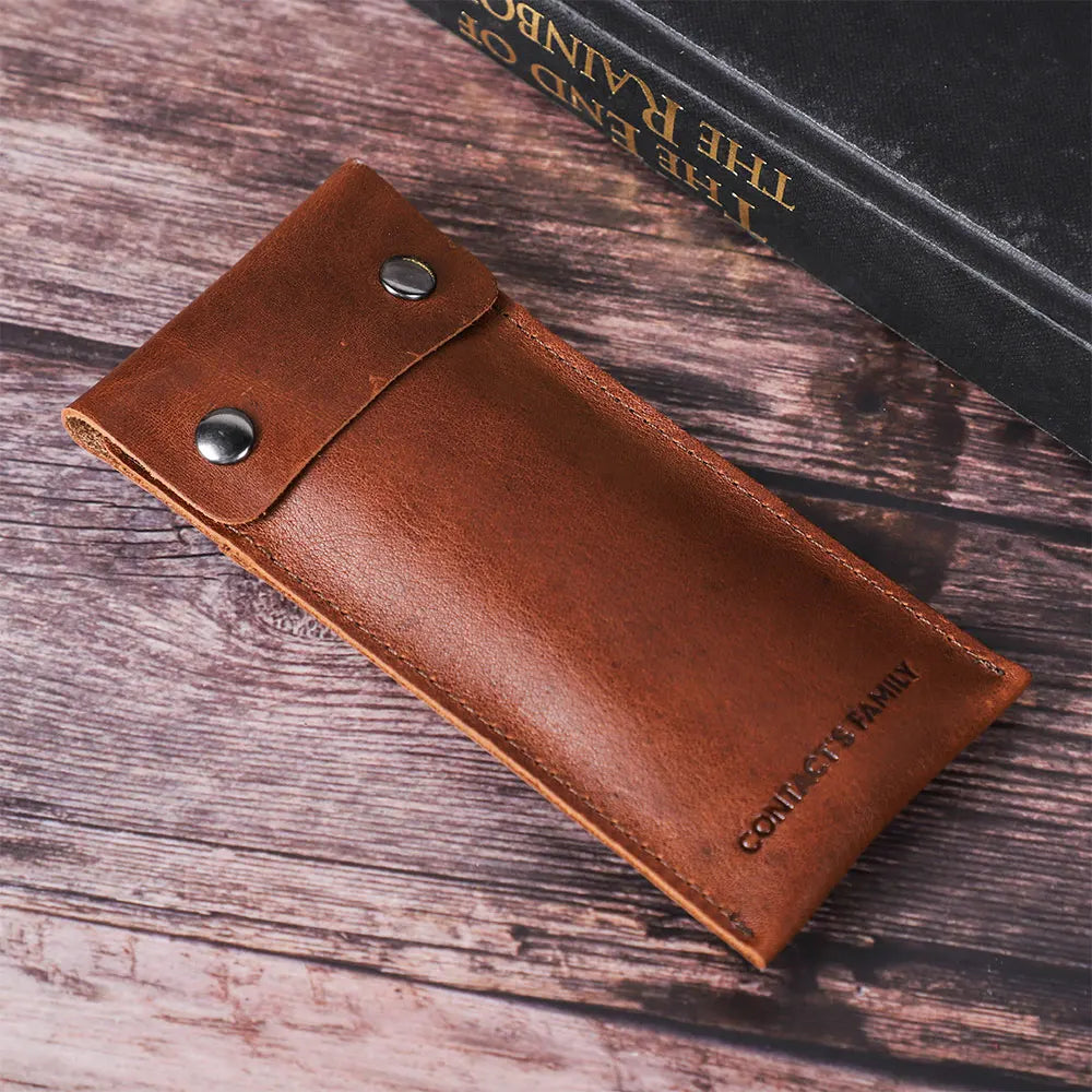 Pochette de montre en cuir personnalisable et portable