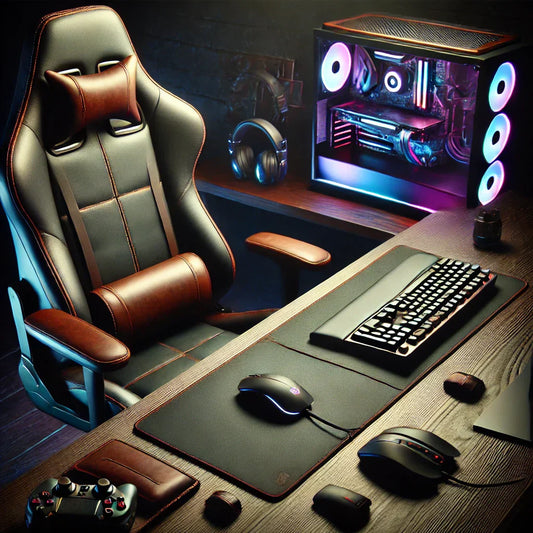 Cuir et gaming : les accessoires premium pour un setup d’exception