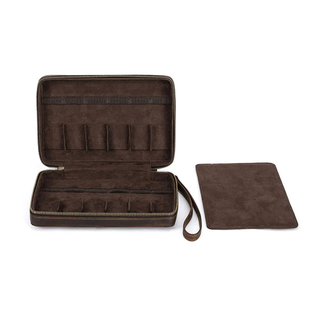 Boîte de rangement en cuir pour bracelets de montre2