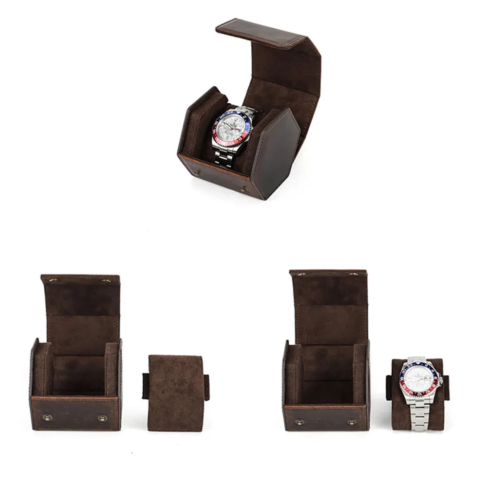 Boîte de rangement en cuir pour montre unique image3