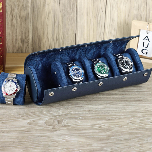 Boîte à montres en cuir 4 emplacements – Personnalisable