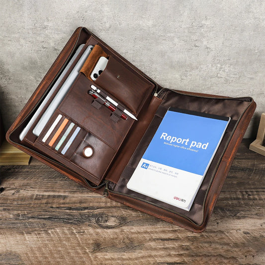 Housse pour ordinateur portable en cuir – Pochette portable pour MacBook et iPad