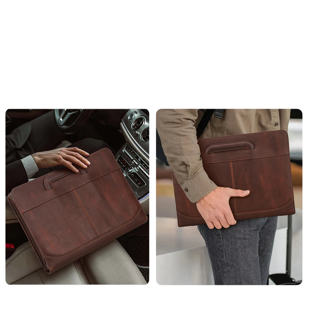 Housse pour ordinateur portable en cuir – Pochette portable pour MacBook et iPad img3