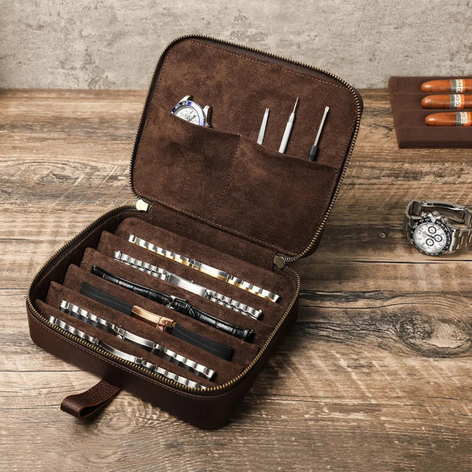 Organisateur de voyage en cuir