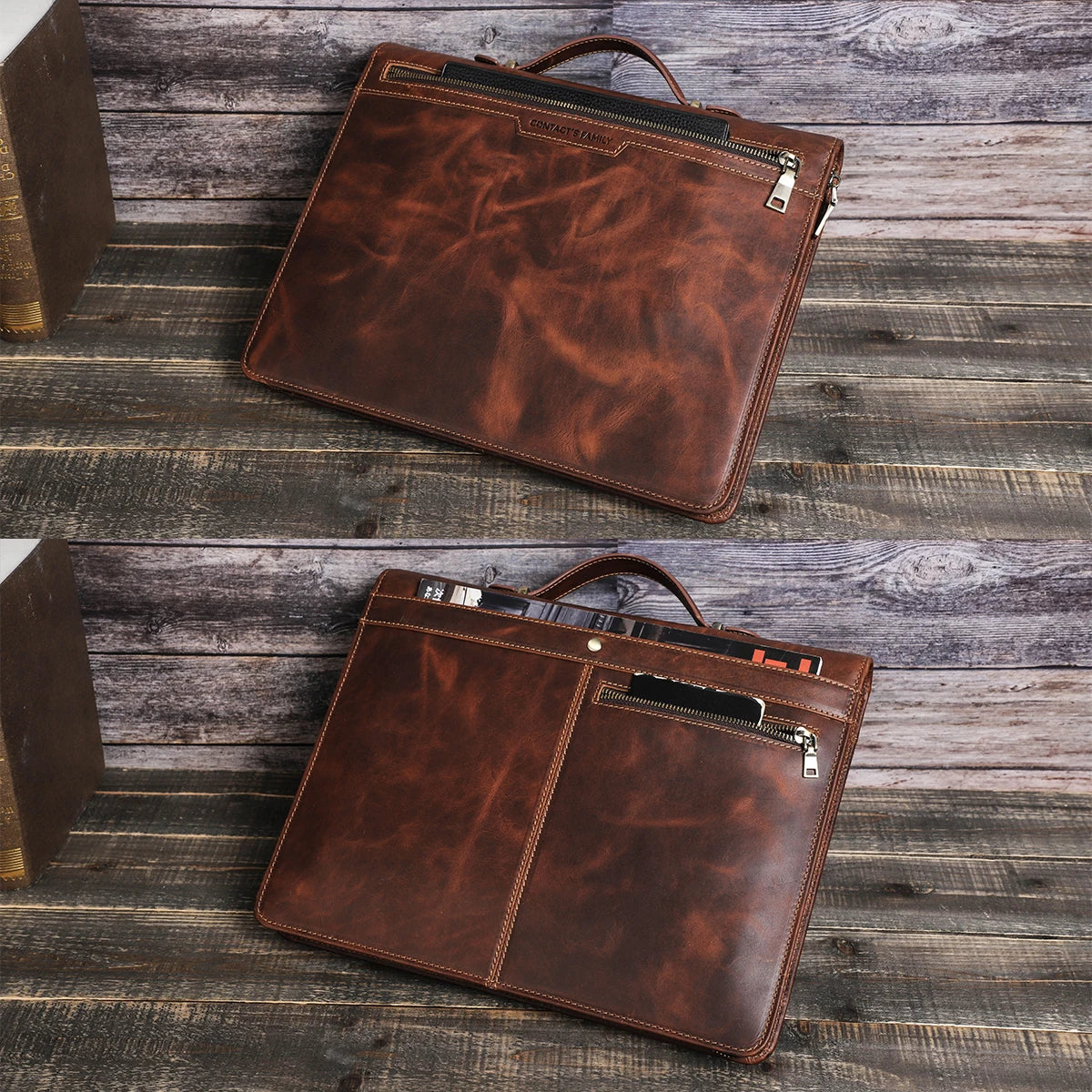 Portfolio en cuir pour iPad – Étui multifonction pour droitiers et gauchers img3