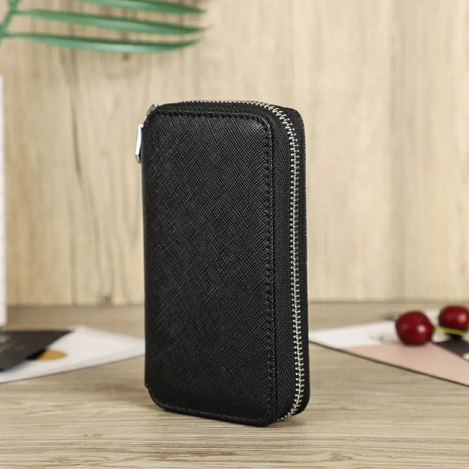 Étui de voyage personnalisable en cuir – Porte-montres 2 places
