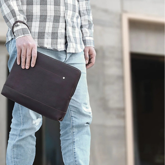 Étui en cuir vintage pour ordinateur portable – Compatible MacBook Pro 14,2" et tablettes 11" 
