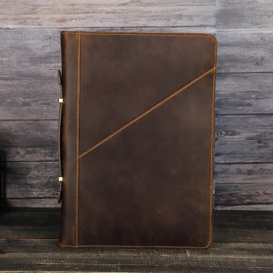 Étui pour MacBook Pro 13, 14 et 16 pouces en cuir marron café